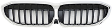 Kidney Grilles 1 Bar (2018-2022, Gloss Black with Chrome Trim) for BMW 3 Series G20/G21 2018- - image 2