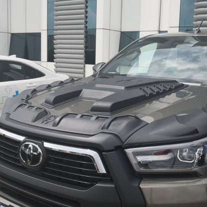 Hood Scoop Cover (2021+, ABS) for Toyota Hilux 2015- - image 2