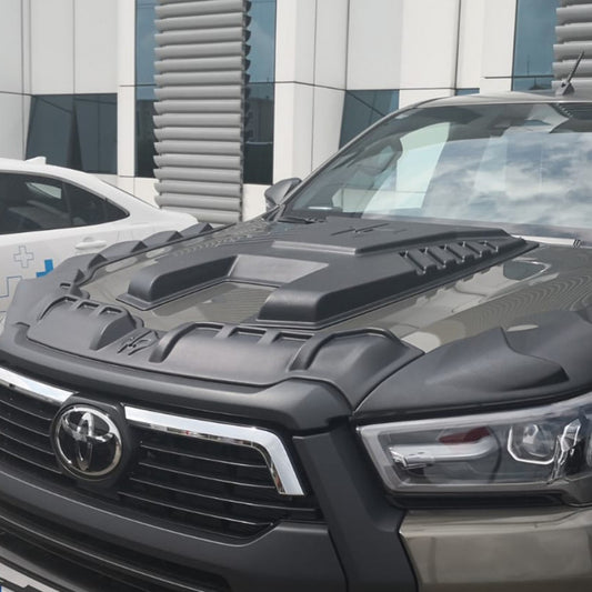 Hood Scoop Cover (2021+, ABS) for Toyota Hilux 2015- - image 2