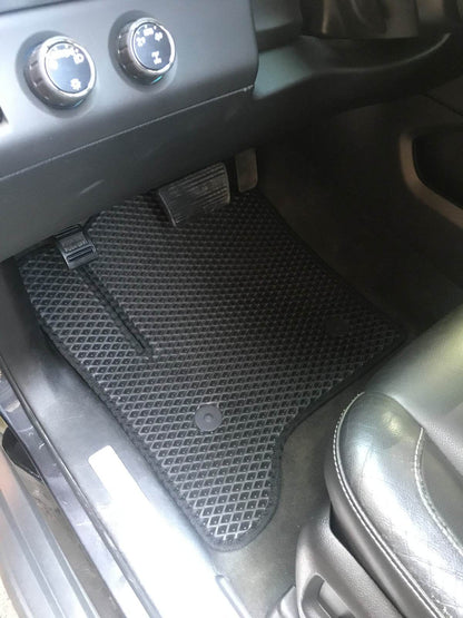3-row polyurethane mats (EVA, black) for Chevrolet Suburban 2014-2019 - Reelken Auto