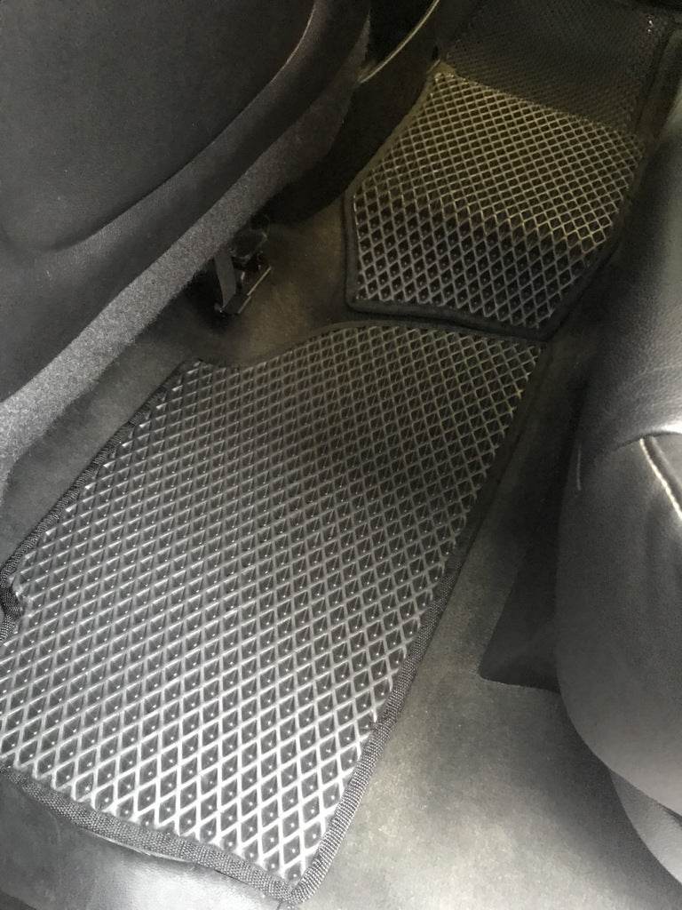 3-row polyurethane mats (EVA, black) for Chevrolet Suburban 2014-2019 - Reelken Auto