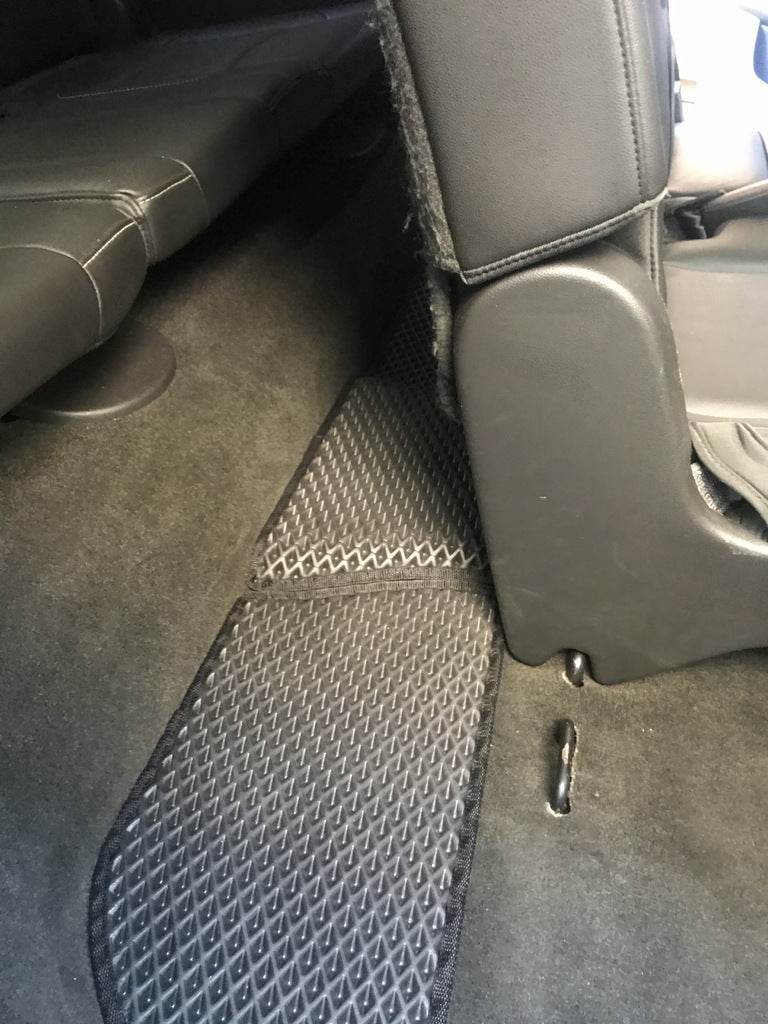 3-row polyurethane mats (EVA, black) for Chevrolet Suburban 2014-2019 - Reelken Auto