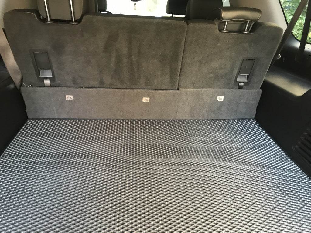 Trunk mats (EVA, black) for Chevrolet Suburban 2014-2019 - Reelken Auto
