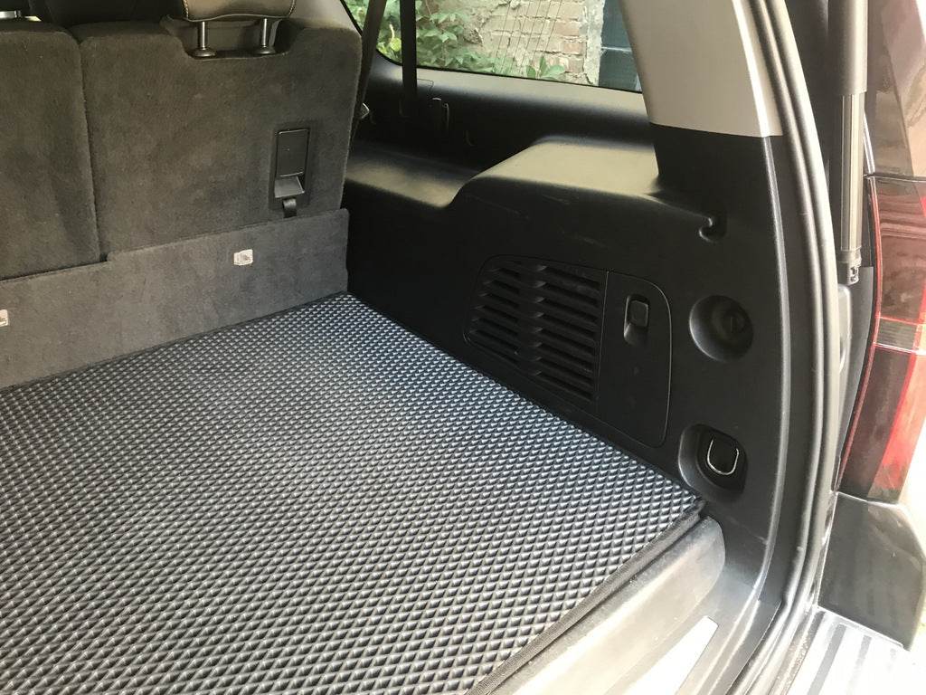 Trunk mats (EVA, black) for Chevrolet Suburban 2014-2019 - Reelken Auto
