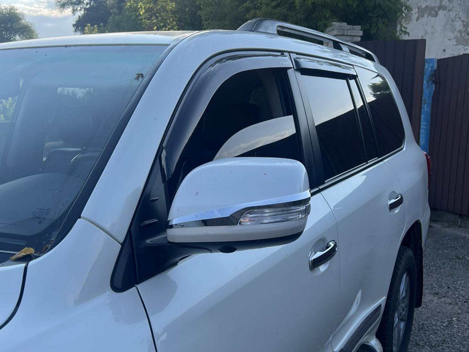 Mirror strips 2012-2021 (2 pcs, chrome) for Toyota Land Cruiser 200 - Reelken Auto