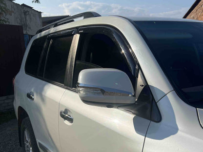 Strips on mirrors (2 piece, chrome) for Toyota Land Cruiser Prado 150 - Reelken Auto