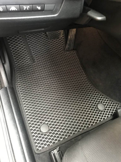 Floor mats 2013-2016 (EVA, black) for BMW 5 series F-10/11/07 2010-2016 - Reelken Auto