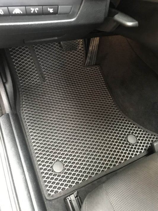 Floor mats 2013-2016 (EVA, black) for BMW 5 series F-10/11/07 2010-2016 - Reelken Auto