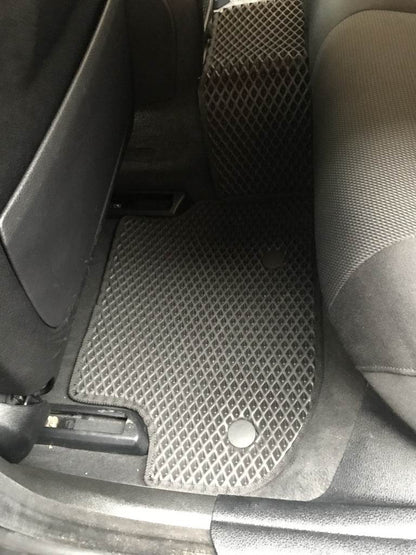 Floor mats 2013-2016 (EVA, black) for BMW 5 series F-10/11/07 2010-2016 - Reelken Auto