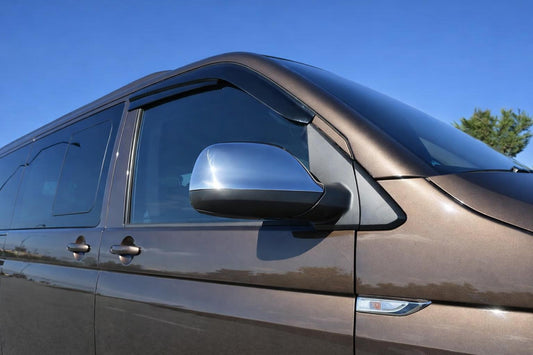 Mirror Covers (2 pcs, Stainless Steel) for Volkswagen T5 2010-2015 - image 1