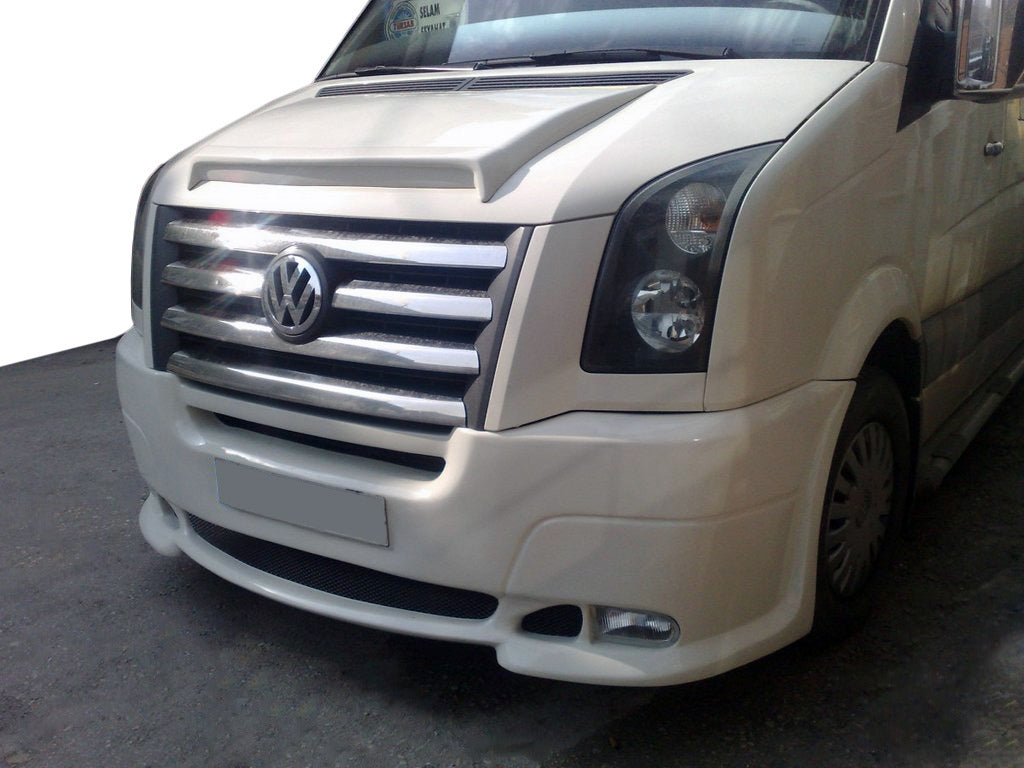Front bumper lip with 2 headlight cutouts (primed for painting) for Volkswagen Crafter 2006-2016 - image 2