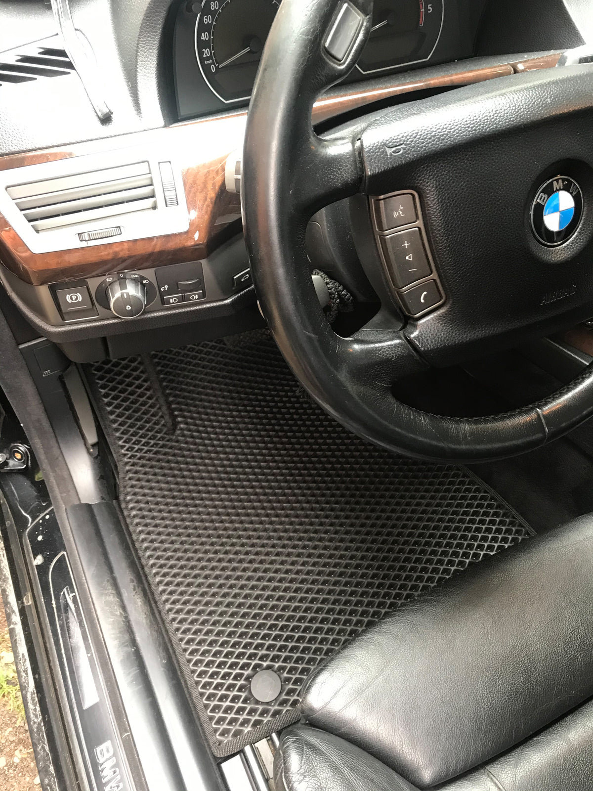 Floor mats E65 (EVA, black) for BMW 7 Series E65/66 2001-2008 - image 1