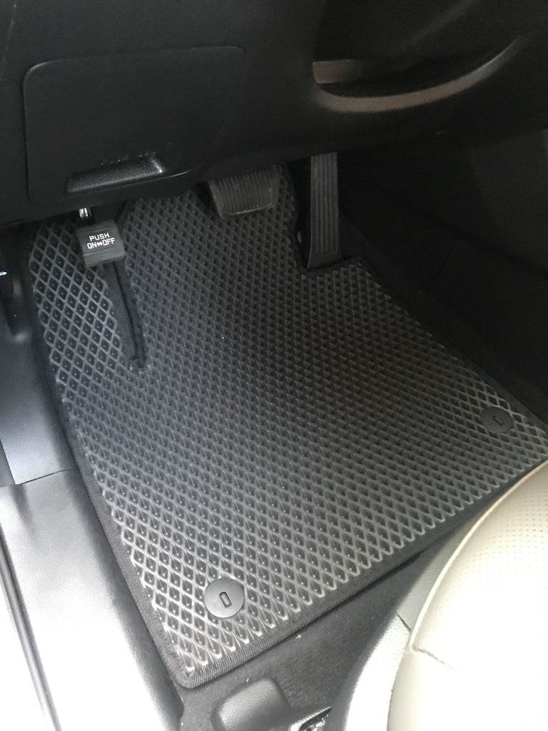 Mats for 5 places (EVA, black) for Hyundai Santa Fe 3 2012-2018 - Reelken Auto