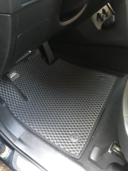 Mats for 5 places (EVA, black) for Hyundai Santa Fe 3 2012-2018 - Reelken Auto
