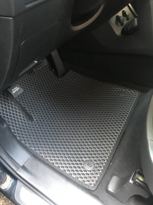 Mats for 5 places (EVA, black) for Hyundai Santa Fe 3 2012-2018 - Reelken Auto