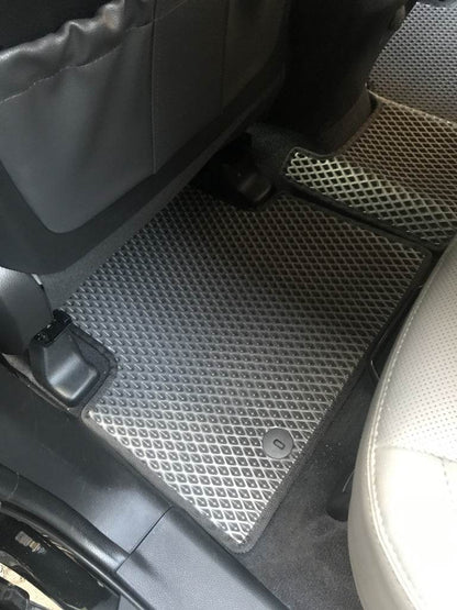 Mats for 5 places (EVA, black) for Hyundai Santa Fe 3 2012-2018 - Reelken Auto