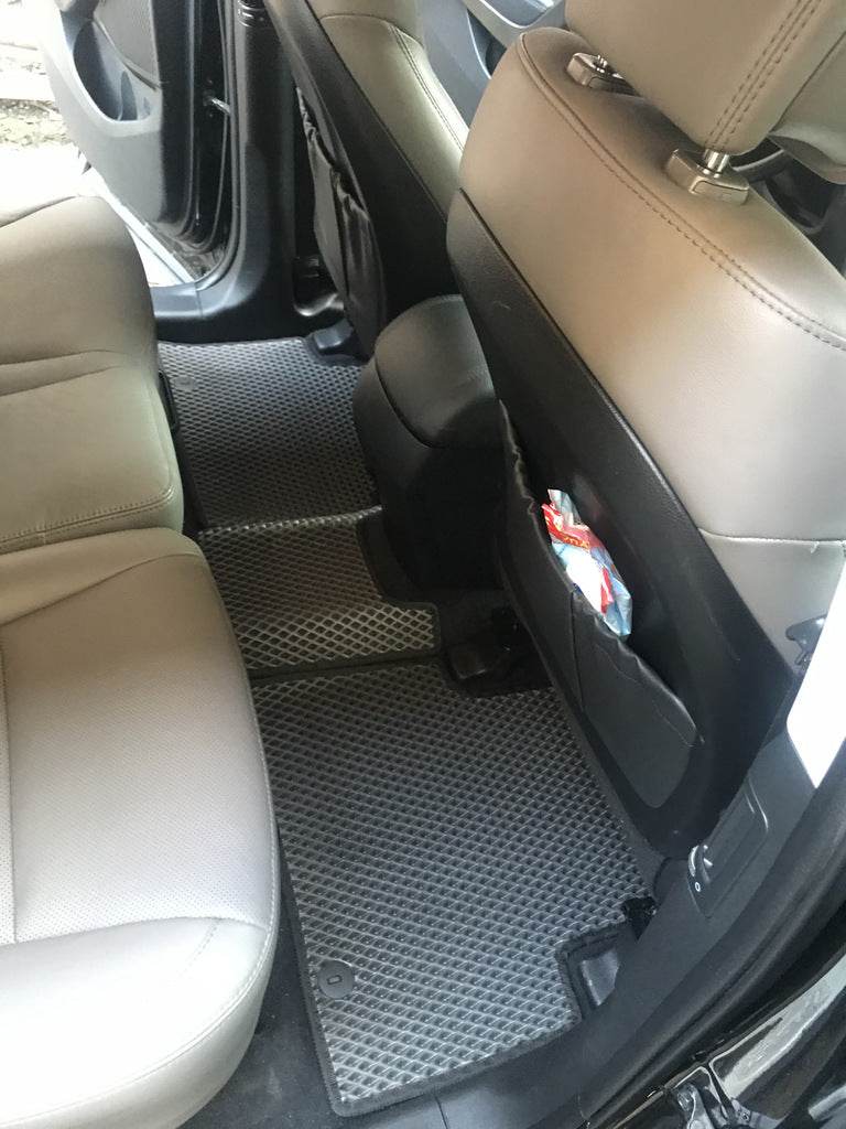 Mats for 5 places (EVA, black) for Hyundai Santa Fe 3 2012-2018 - Reelken Auto