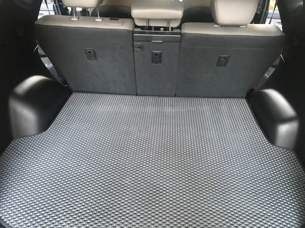 Trunk mat (EVA, black) (5 places) for Hyundai Santa Fe 3 2012-2018 - Reelken Auto