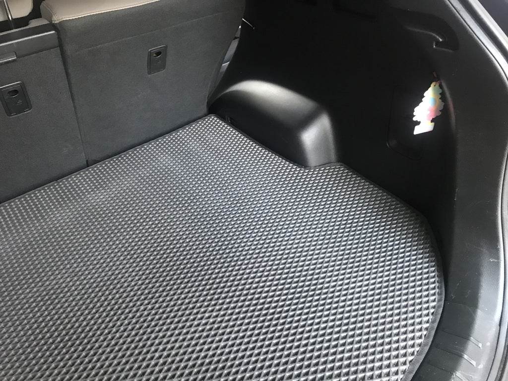Trunk mat (EVA, black) (5 places) for Hyundai Santa Fe 3 2012-2018 - Reelken Auto