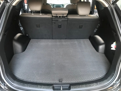 Trunk Mat (EVA, Black) (5-Seater) for Hyundai Santa Fe 3 2012-2018 - image 1