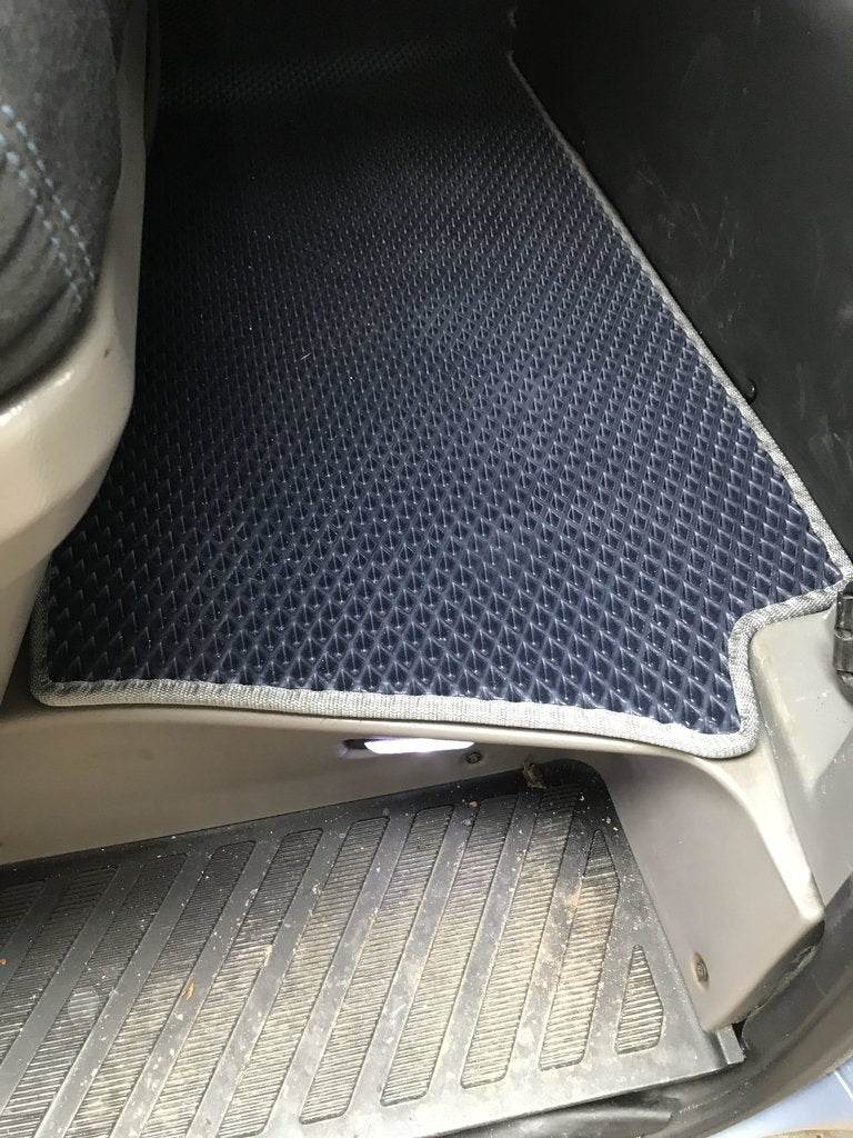 Carpets 2-row for orig. Cargo pass (EVA, black) for Mercedes Sprinter W906 2006-2018 - Reelken Auto