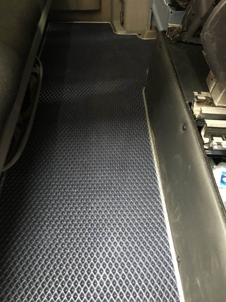 Carpets 2-row for orig. Cargo pass (EVA, black) for Mercedes Sprinter W906 2006-2018 - Reelken Auto