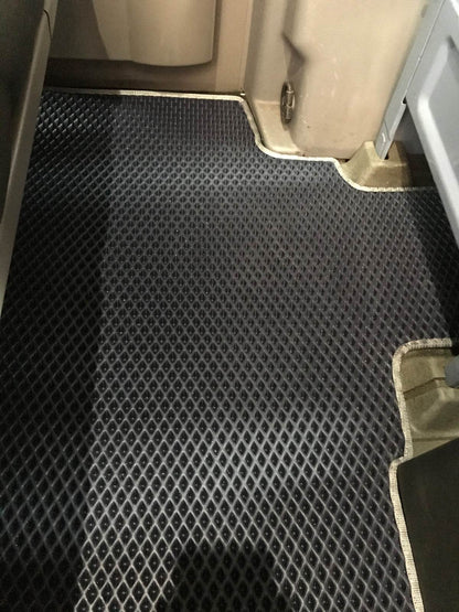 Carpets 2-row for orig. Cargo pass (EVA, black) for Volkswagen Crafter 2006-2016 - Reelken Auto