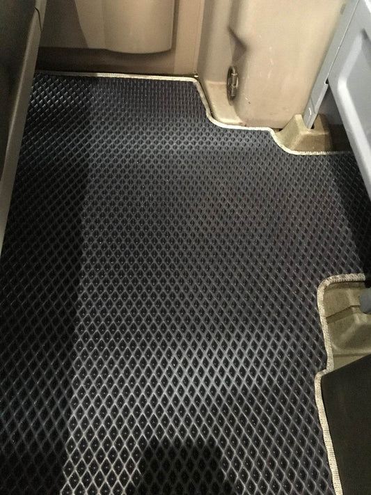 Carpets 2-row for orig. Cargo pass (EVA, black) for Volkswagen Crafter 2006-2016 - Reelken Auto