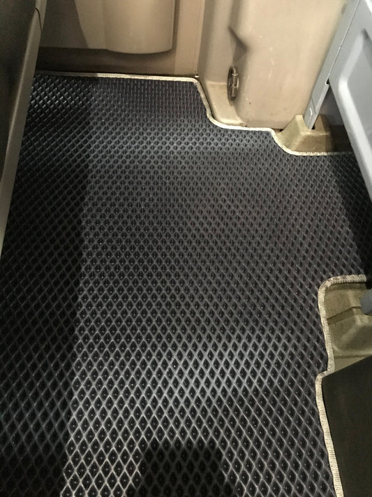 EVA floor mats 2nd row for orig. Cargo-Passenger (black) for Volkswagen Crafter 2006-2016 - image 1