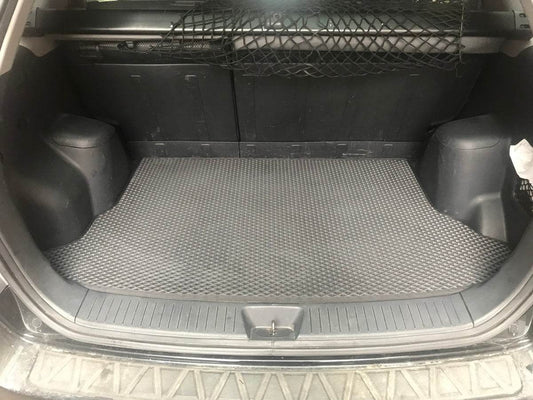 Trunk mat (EVA, black) for Kia Sportage 2004-2010 - Reelken Auto