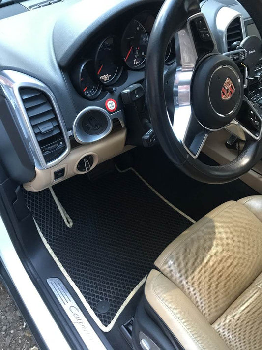 EVA mats (black) for Porsche Cayenne 2010-2017 - Reelken Auto