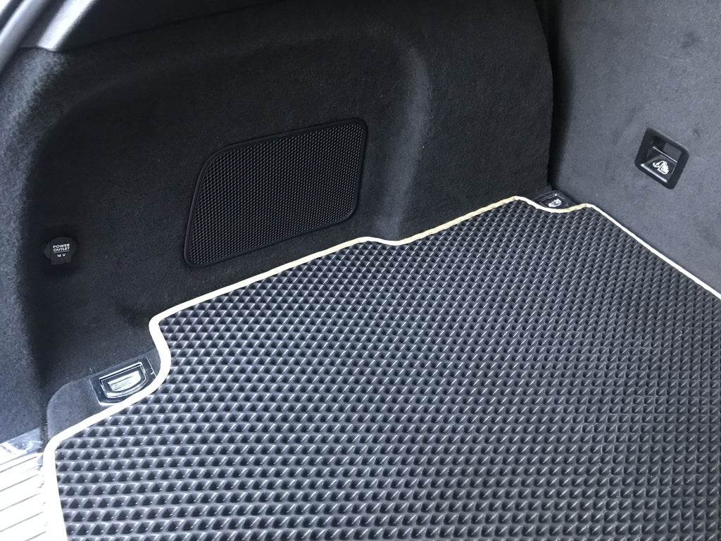 Trunk mat with subwoofer (EVA, black) for Porsche Cayenne 2010-2017 - Reelken Auto