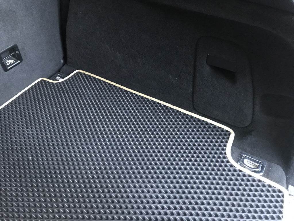 Trunk mat with subwoofer (EVA, black) for Porsche Cayenne 2010-2017 - Reelken Auto