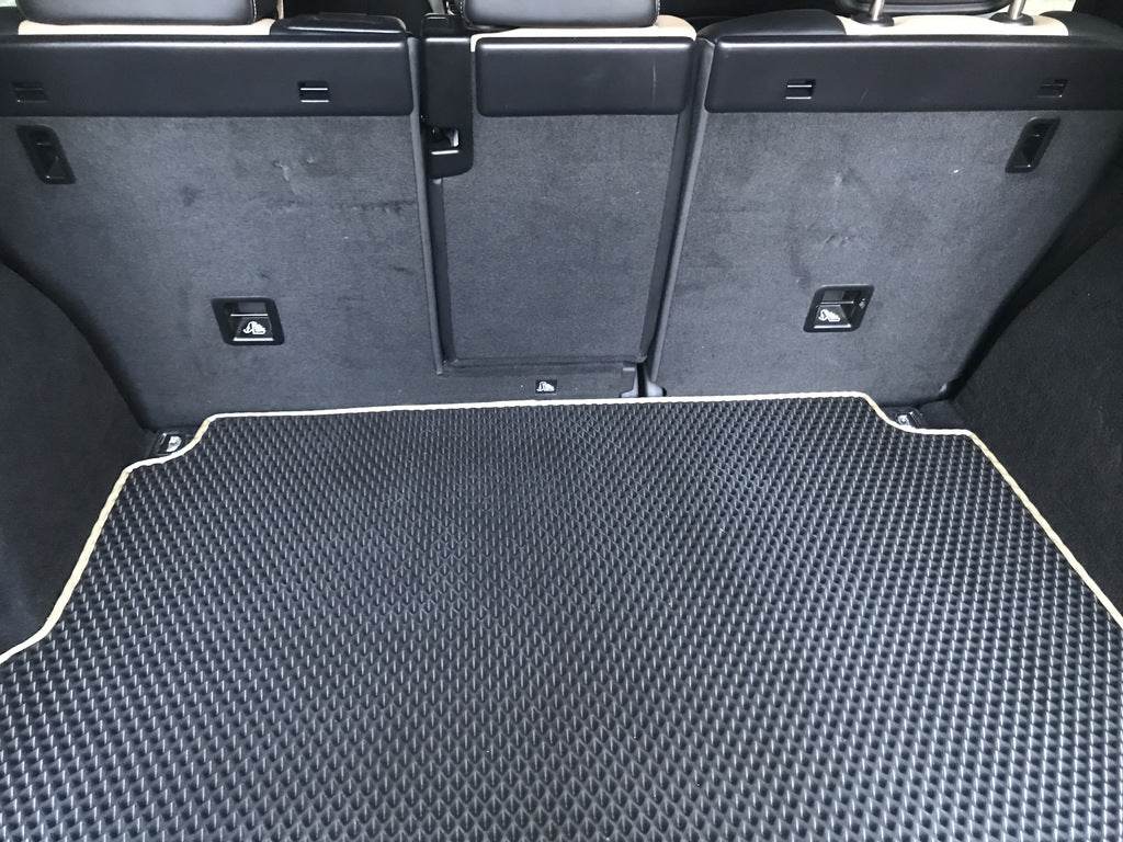 Trunk mat with subwoofer (EVA, black) for Porsche Cayenne 2010-2017 - Reelken Auto