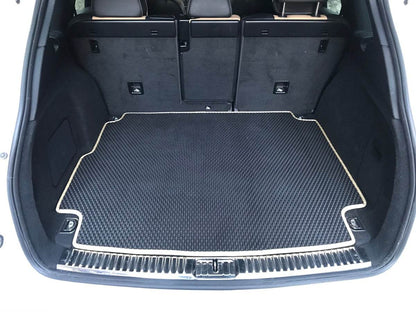 Trunk mat with subwoofer (EVA, black) for Porsche Cayenne 2010-2017 - Reelken Auto