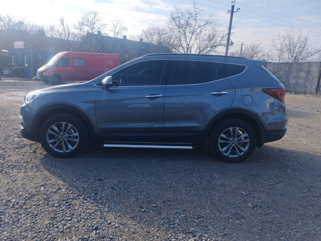 Side Steps Maya V1 (2 pcs, Aluminum) for Hyundai Santa Fe 3 2012-2018 - image 3