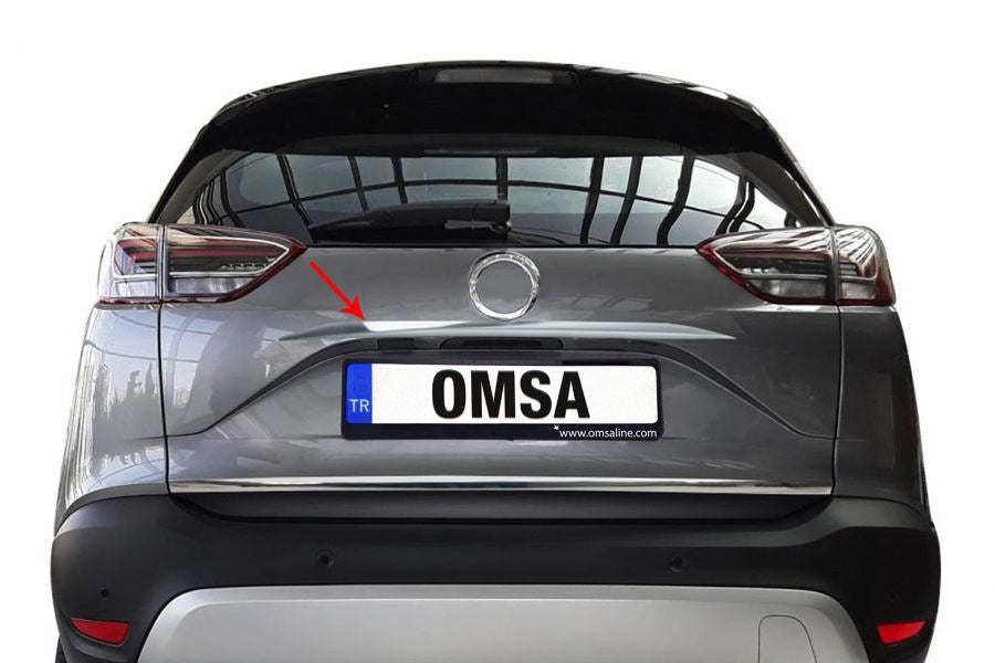 Chrome trim above license plate (stainless steel) for Opel Crossland X 2017-2024 - image 4