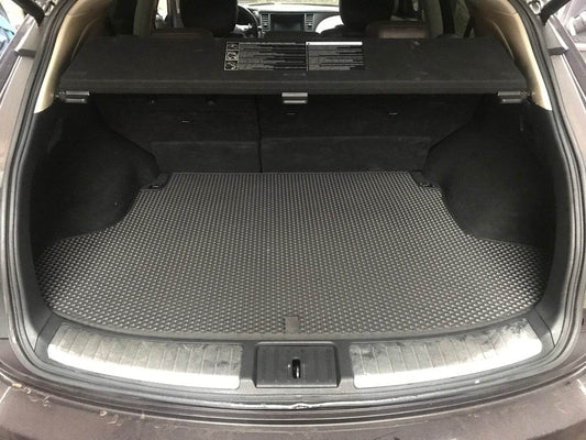 Trunk mat (EVA, black) for Infiniti FX 2008-2012 - Reelken Auto