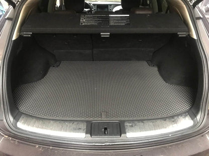 Trunk mat (EVA, black) for Infiniti QX70 2013-2019 - Reelken Auto