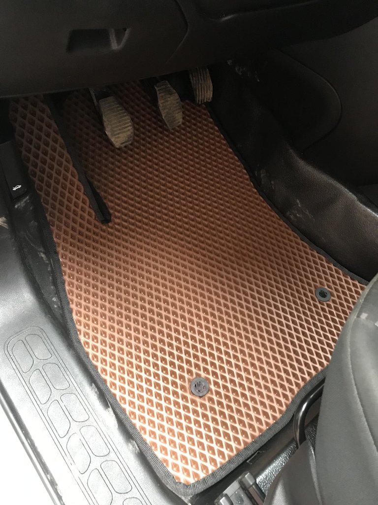 EVA Floor Mats (brick red, front) for Opel Combo 2012-2018 - image 2
