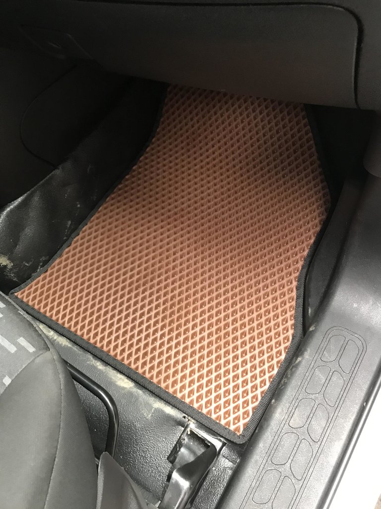 EVA Floor Mats (brick red, front) for Opel Combo 2012-2018 - image 3