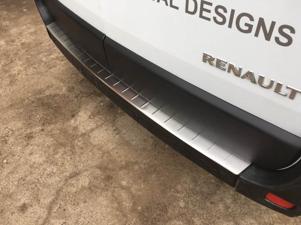 Rear bumper pad (stainless) for Opel Movano 2010-2021 - Reelken Auto