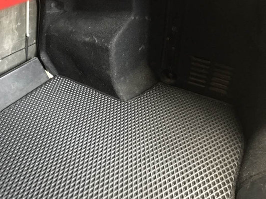 Trunk mat (EVA, black) for Chevrolet Aveo T250 2005-2011 - Reelken Auto