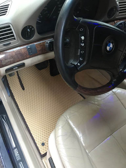 Floor mats (EVA, beige) for BMW 7 series E-38 1994-2001 - Reelken Auto