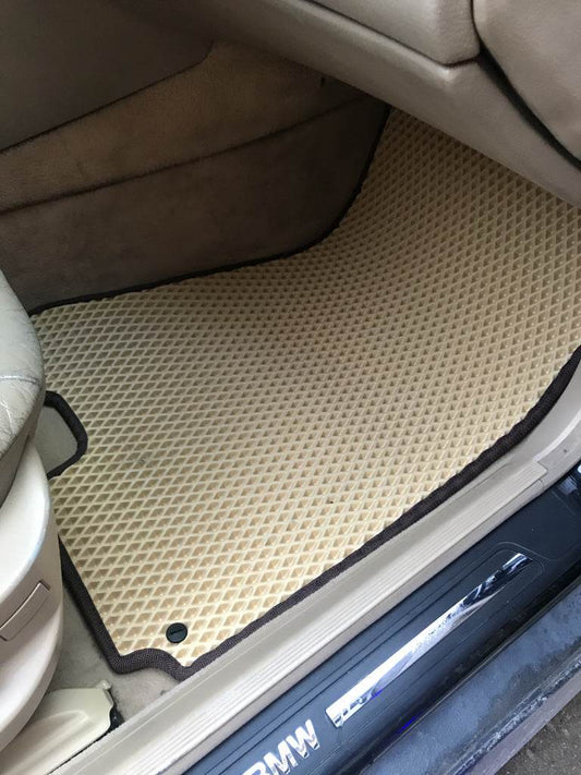 Floor mats (EVA, beige) for BMW 7 series E-38 1994-2001 - Reelken Auto