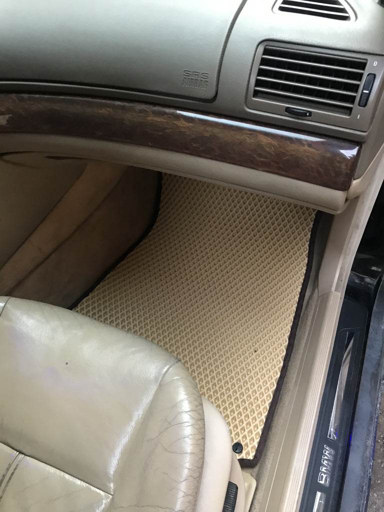 Floor mats (EVA, beige) for BMW 7 series E-38 1994-2001 - Reelken Auto