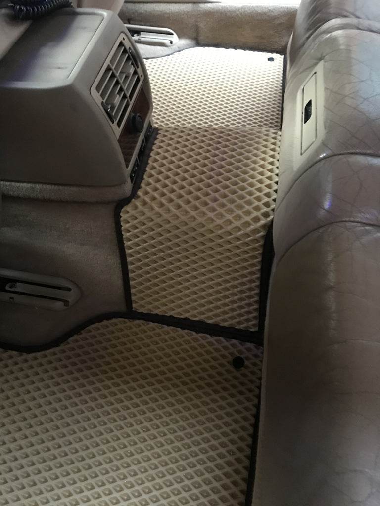 Floor mats (EVA, beige) for BMW 7 series E-38 1994-2001 - Reelken Auto