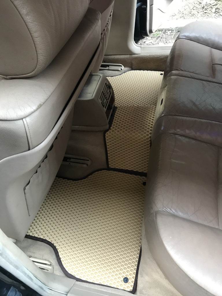Floor mats (EVA, beige) for BMW 7 series E-38 1994-2001 - Reelken Auto