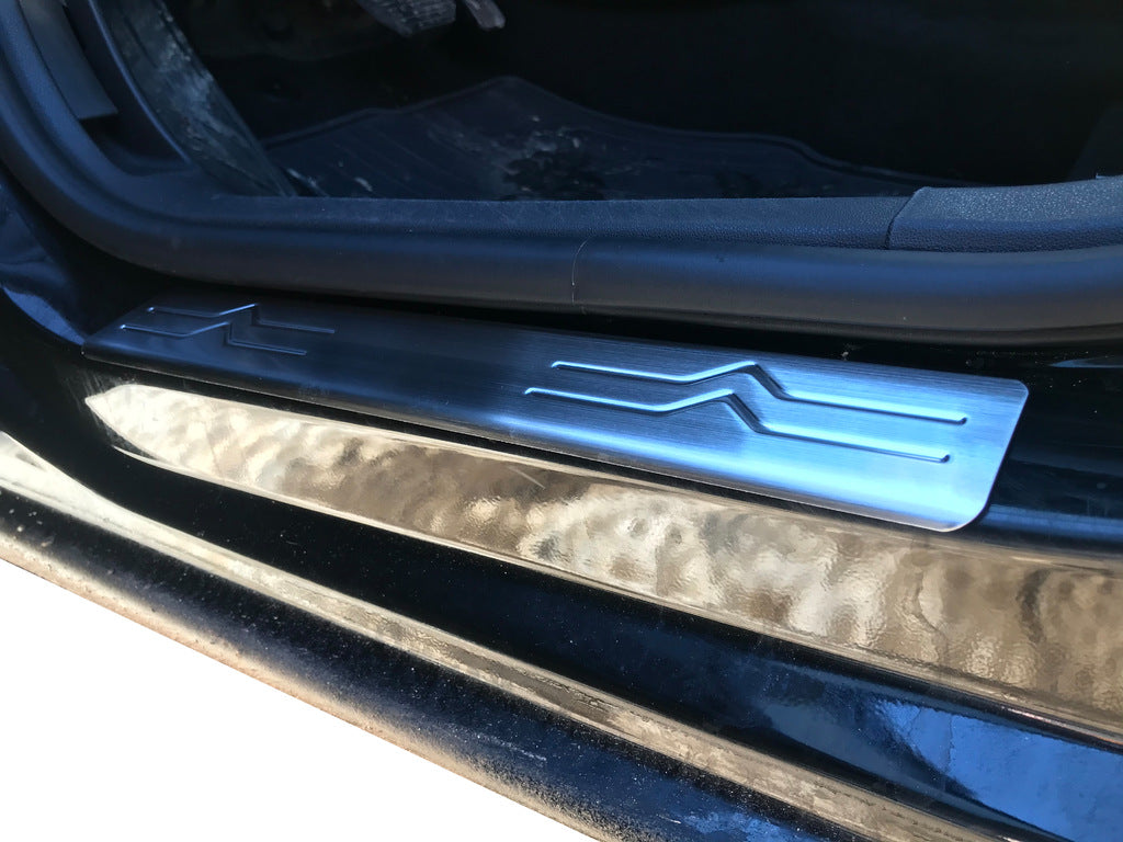 Door Sill Protectors OmsaLine (4 pcs, Stainless Steel) for Citroen C-4 2010-2018 - image 4