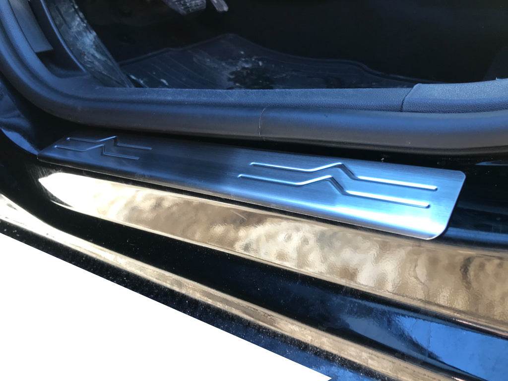 Door sills OmsaLine (4 pieces, stainless steel.) for Citroen C-4 2010-2018 - Reelken Auto